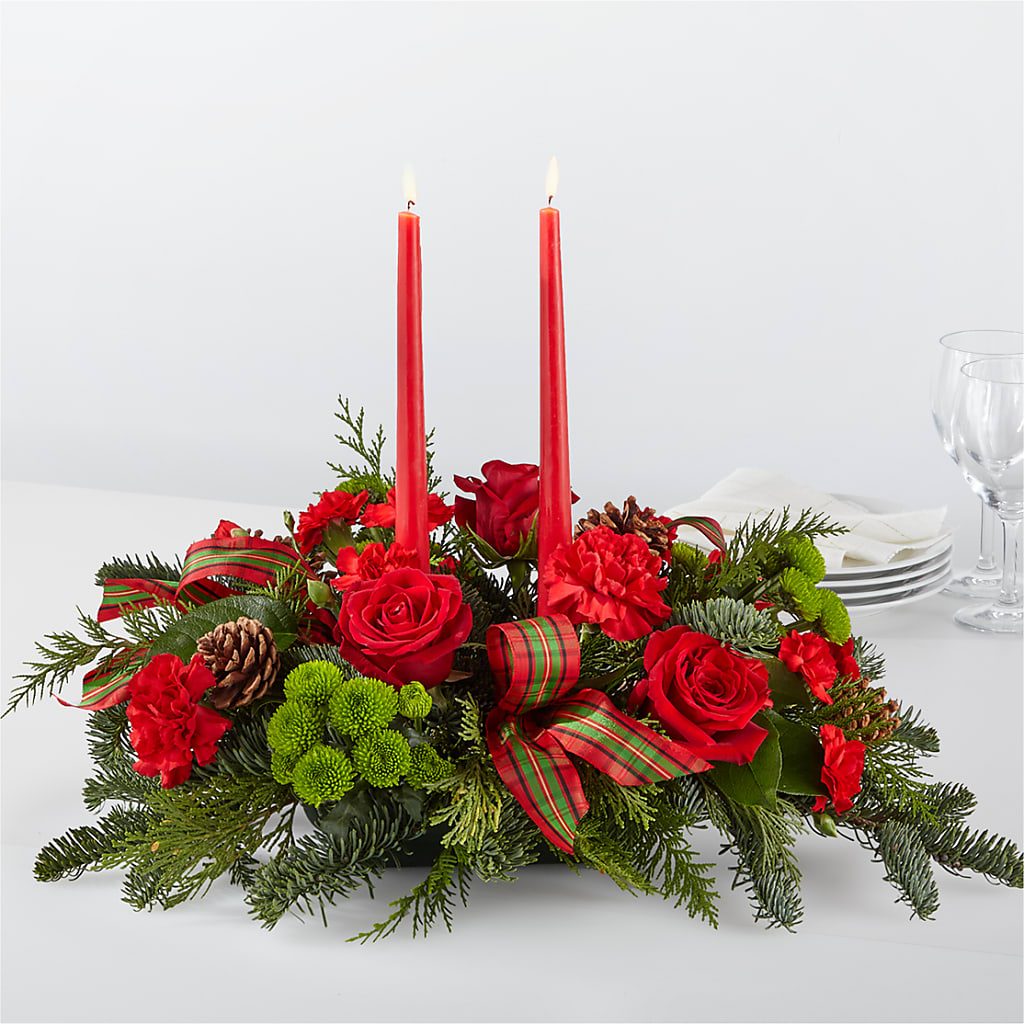 By the Candlelight Centerpiece – United Floral Svc Inc, Philadelphia PA