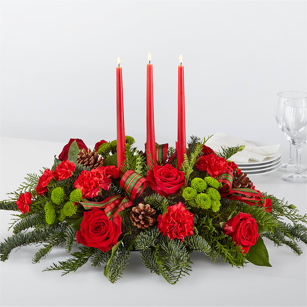 By the Candlelight Centerpiece – United Floral Svc Inc, Philadelphia PA