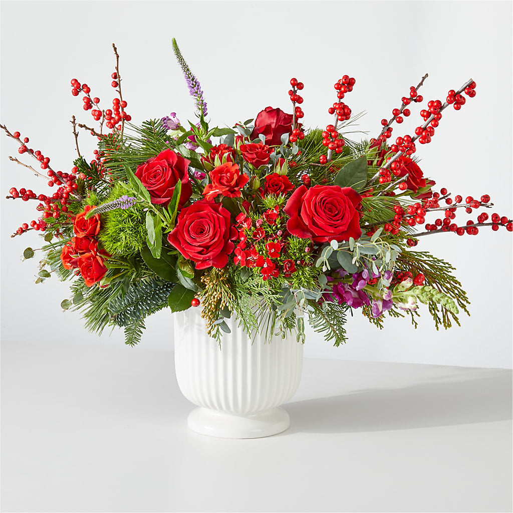 Big Red Bow Bouquet – United Floral Svc Inc, Philadelphia PA