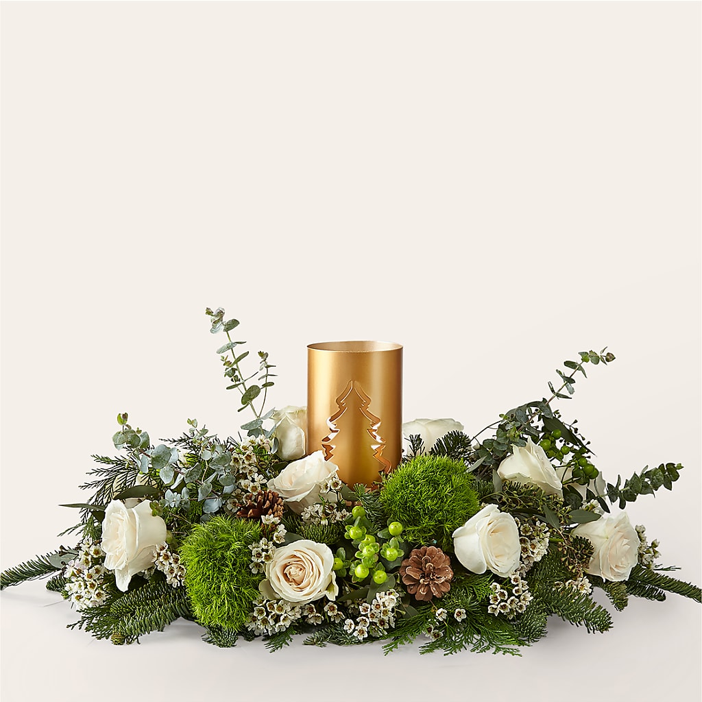 Chestnuts Roasting Centerpiece – United Floral Svc Inc, Philadelphia PA