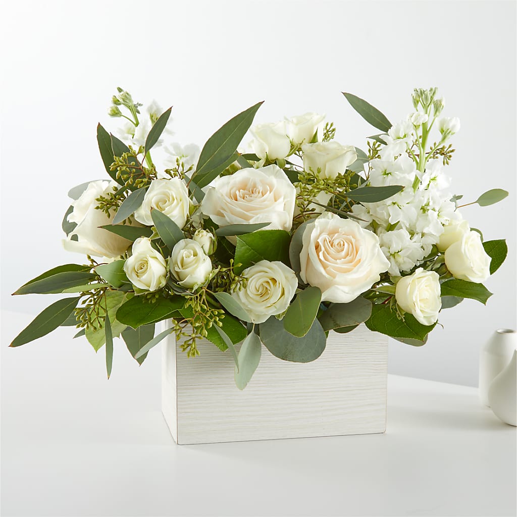 Fresh Linen Box Bouquet – United Floral Svc Inc, Philadelphia PA