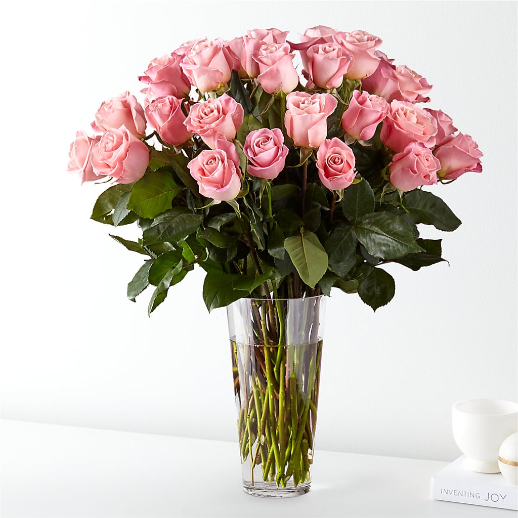 Long Stem Pink Rose Bouquet – United Floral Svc Inc, Philadelphia PA