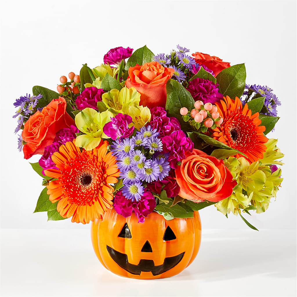 Tricks & Treats Pumpkin – United Floral Svc Inc, Philadelphia PA