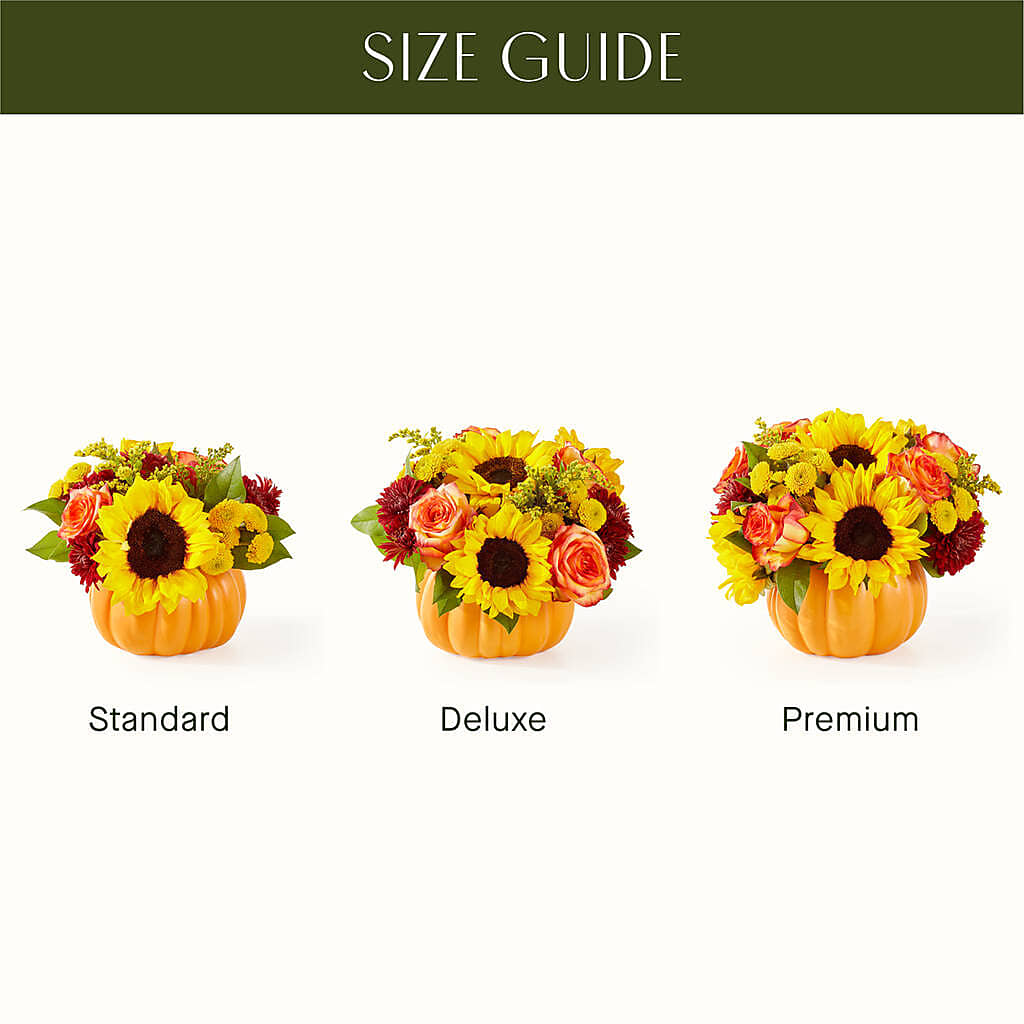Golden Gourd Pumpkin Bouquet – United Floral Svc Inc, Philadelphia PA