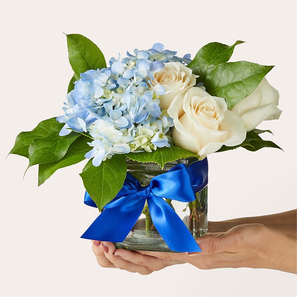 Sky Blue Delight Bouquet – United Floral Svc Inc, Philadelphia PA