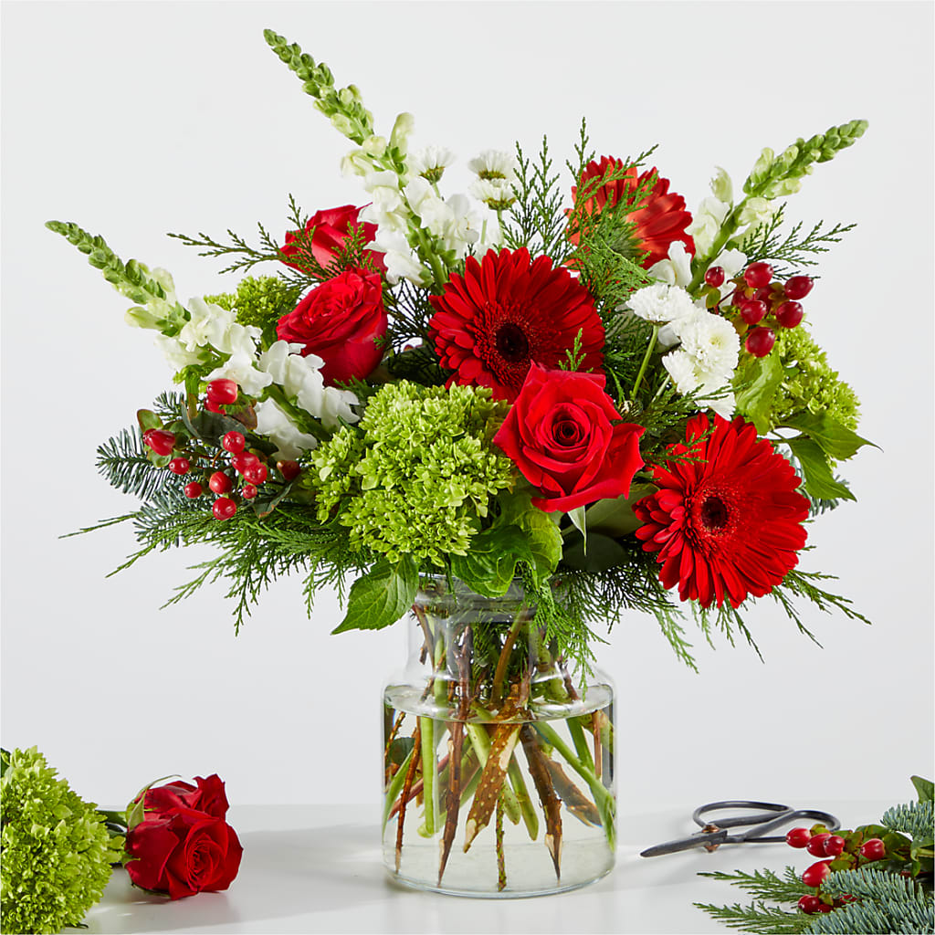 Merry Moment Bouquet – A Florist Original – United Floral Svc Inc, Philadelphia PA
