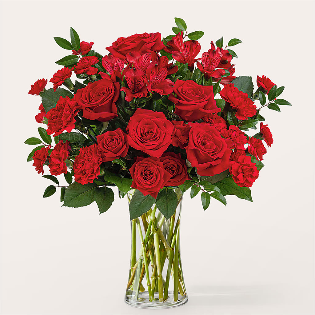 Brilliant Ruby Bouquet – United Floral Svc Inc, Philadelphia PA