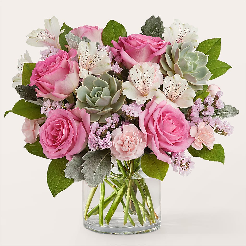 Dusty Rose Bouquet – United Floral Svc Inc, Philadelphia PA
