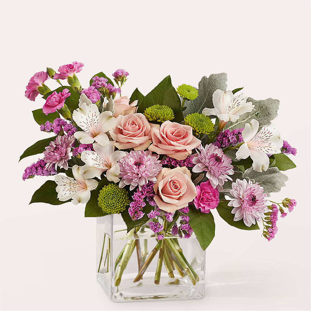 Pink Suede Bouquet – United Floral Svc Inc, Philadelphia PA