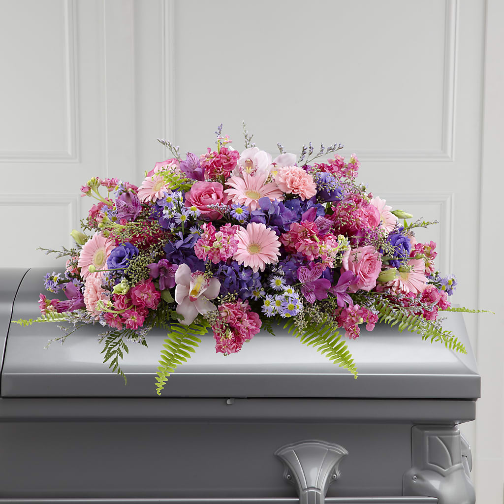 Glorious Garden Casket Spray – United Floral Svc Inc, Philadelphia PA