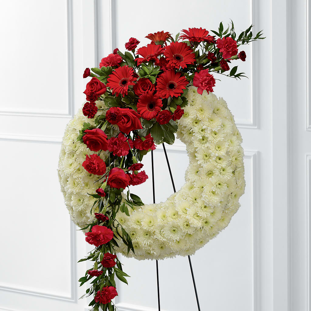 Graceful Tribute Wreath – United Floral Svc Inc, Philadelphia PA