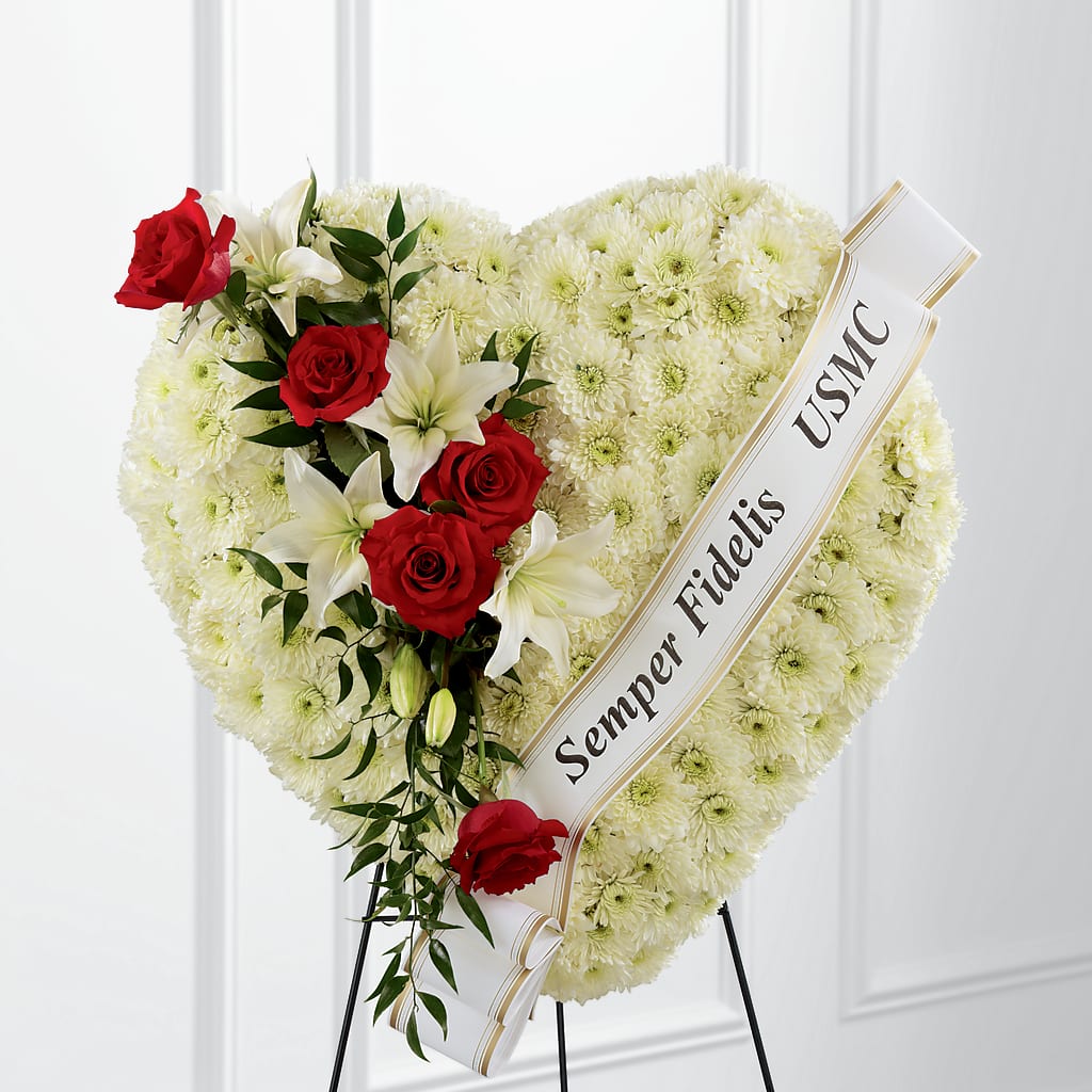 Heartfelt Hero Standing Heart – United Floral Svc Inc, Philadelphia PA