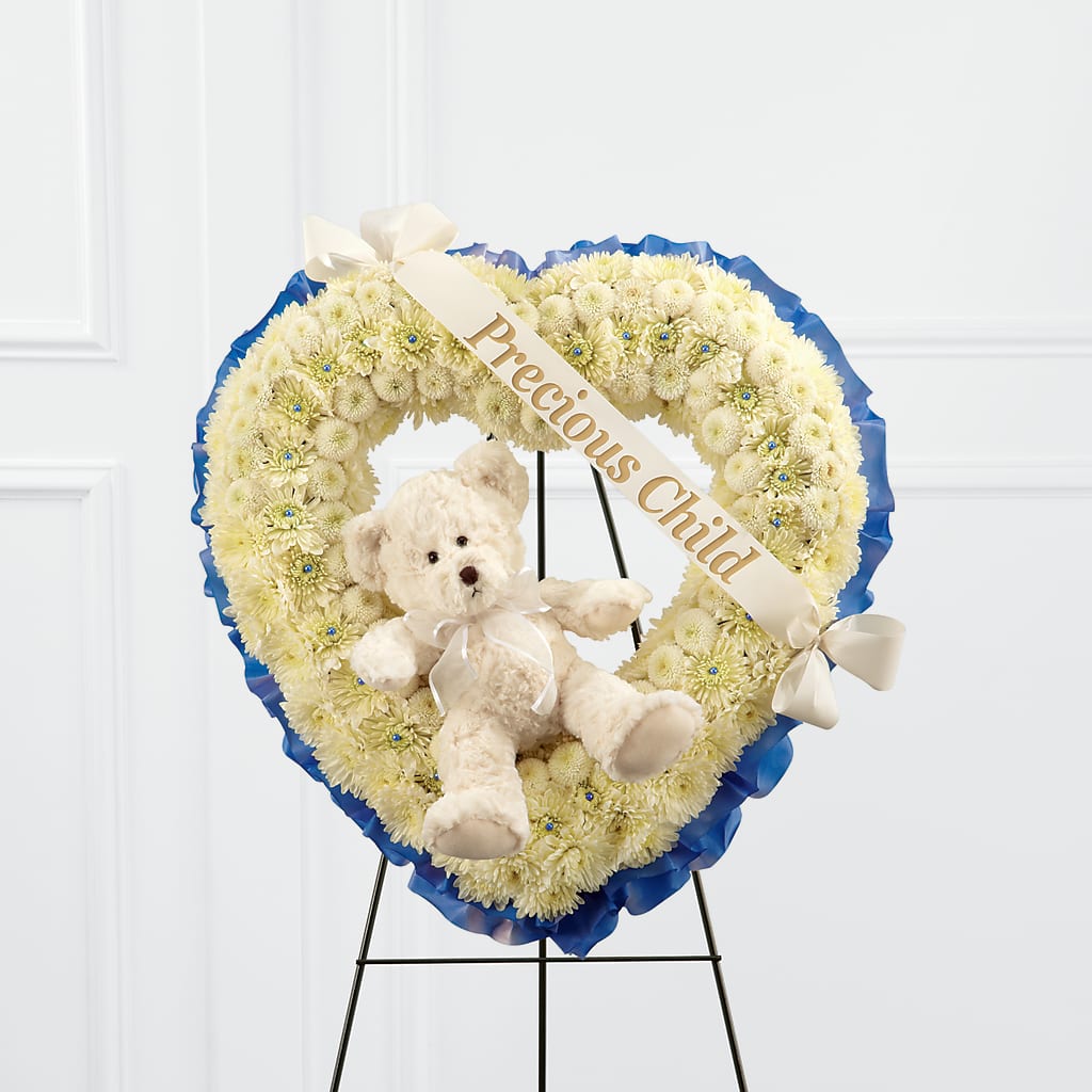 Precious Child Standing Heart – United Floral Svc Inc, Philadelphia PA