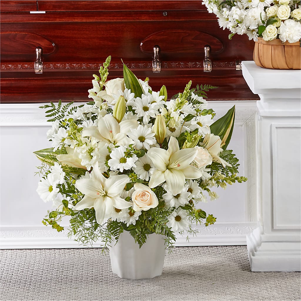 Thoughts of Tranquility Floor Basket – United Floral Svc Inc, Philadelphia PA