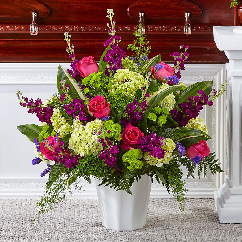 Beautiful Horizons Floor Basket – United Floral Svc Inc, Philadelphia PA