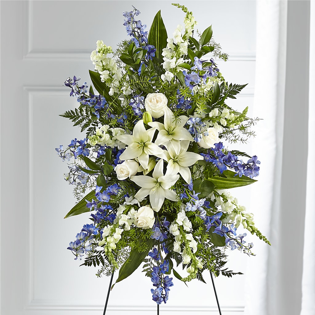Faithful Friend Standing Spray – United Floral Svc Inc, Philadelphia PA