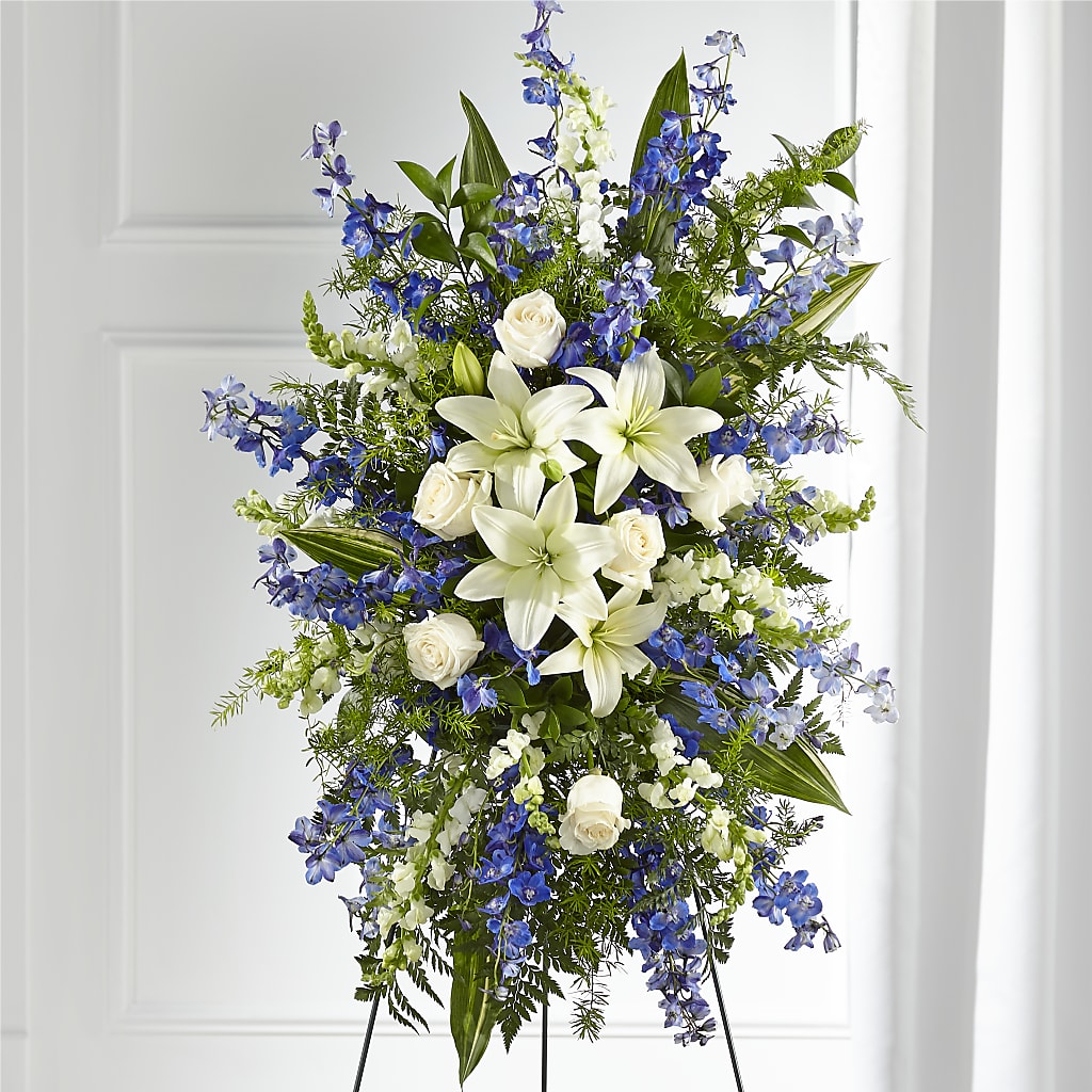 Faithful Friend Standing Spray – United Floral Svc Inc, Philadelphia PA