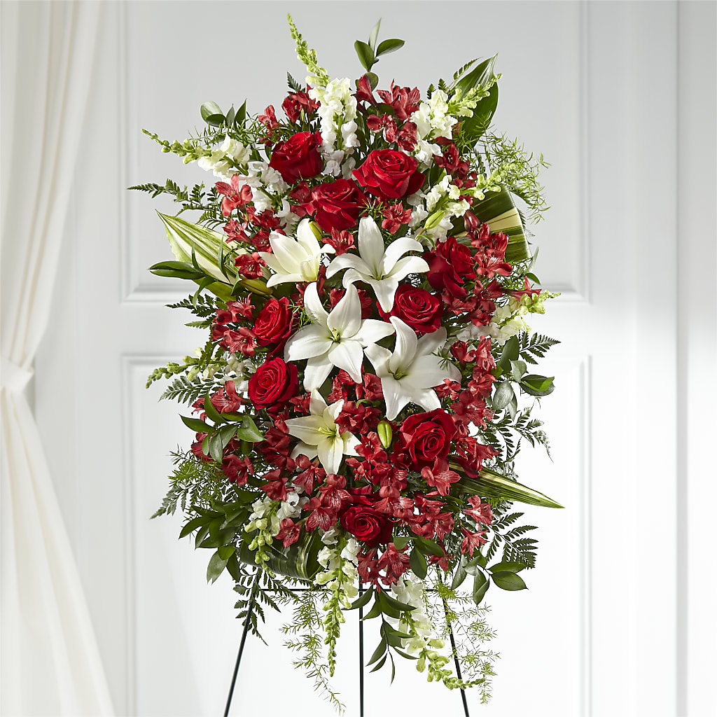 Everlasting Memory Standing Spray – United Floral Svc Inc, Philadelphia PA