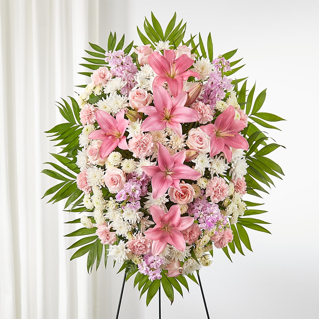 Offering Solace Standing Spray – United Floral Svc Inc, Philadelphia PA