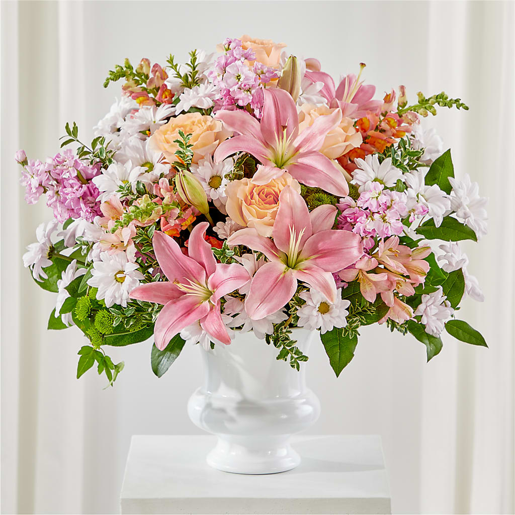 Heartfelt Gesture Urn Arrangement – United Floral Svc Inc, Philadelphia PA