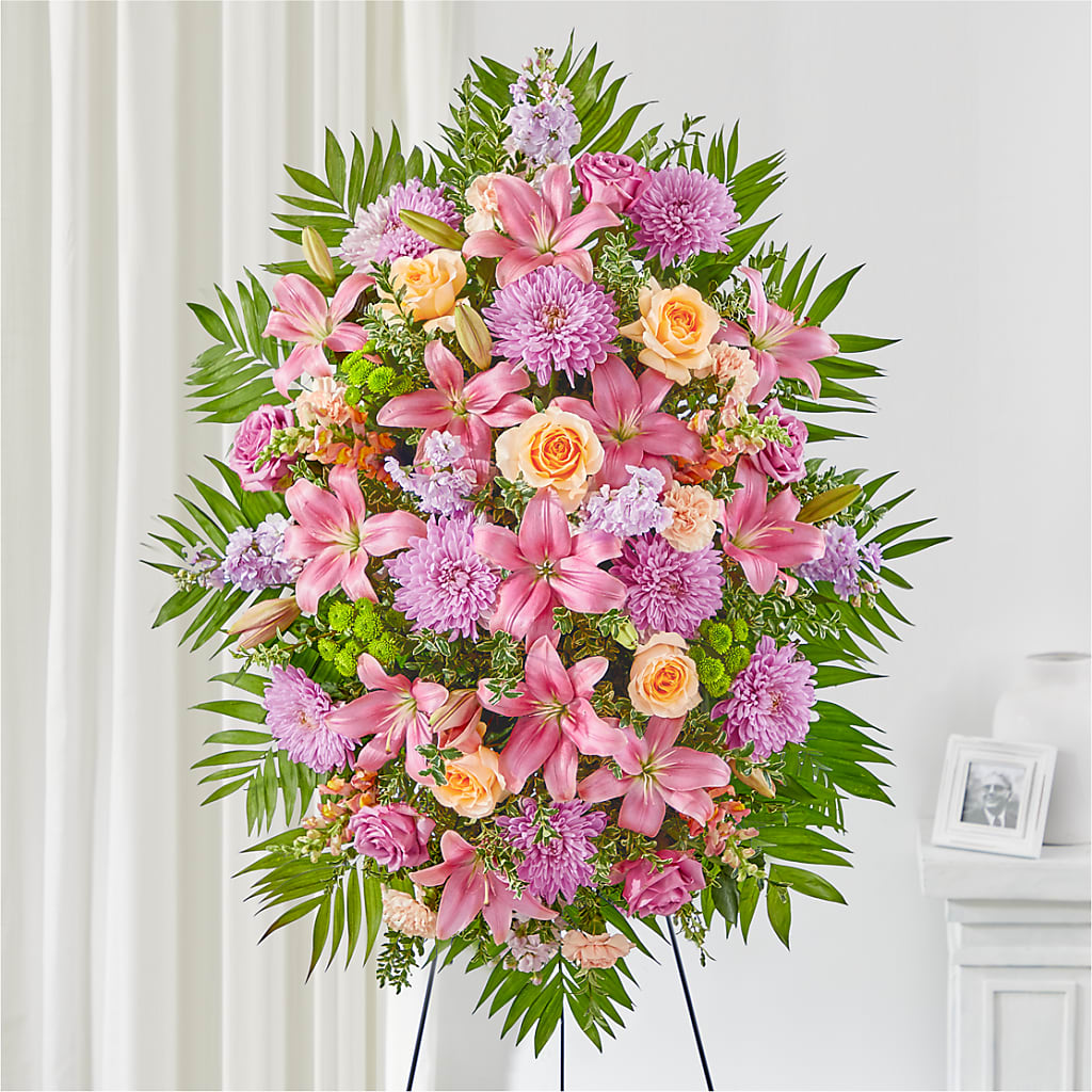 Love & Light Standing Spray – United Floral Svc Inc, Philadelphia PA