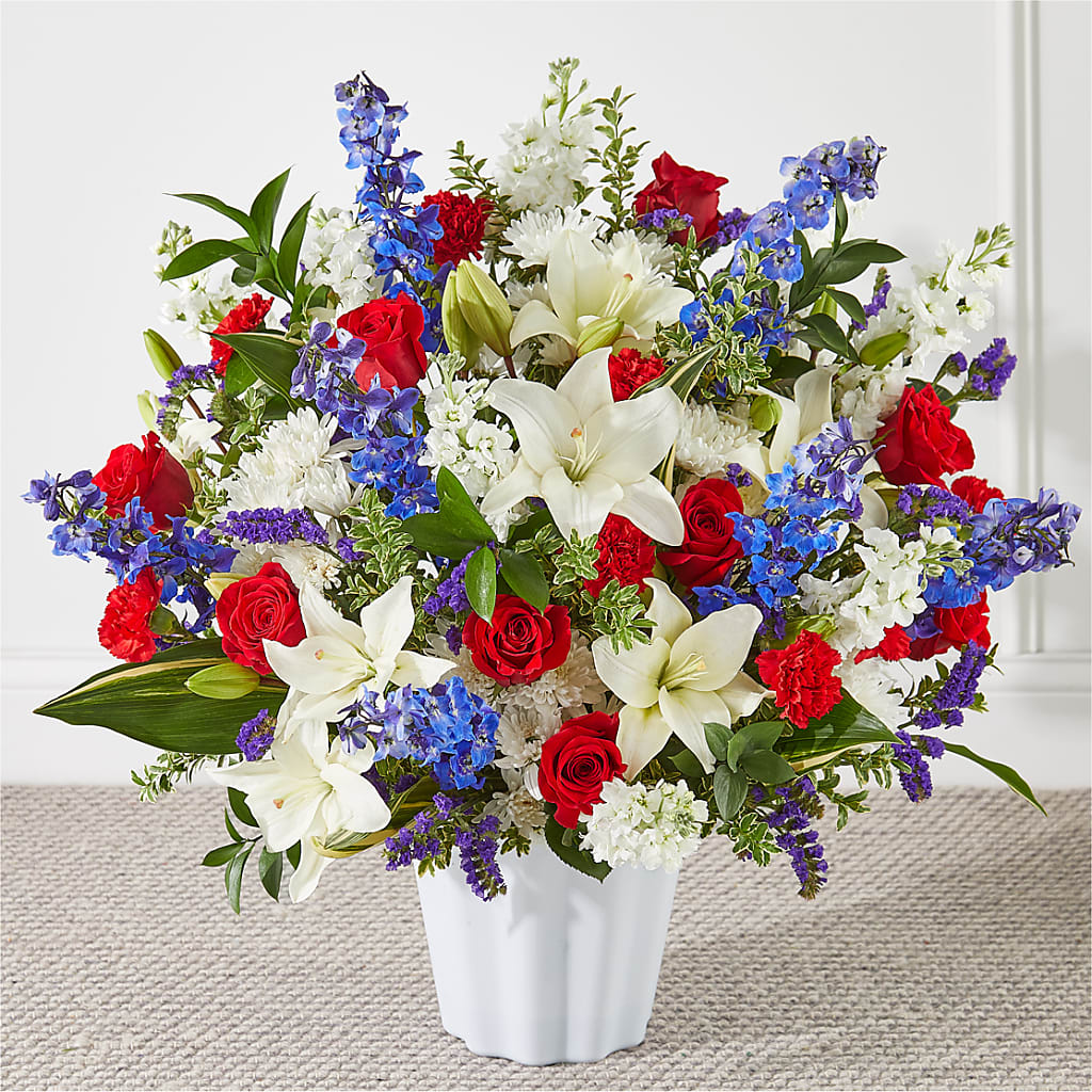 Consoled Floor Basket – United Floral Svc Inc, Philadelphia PA