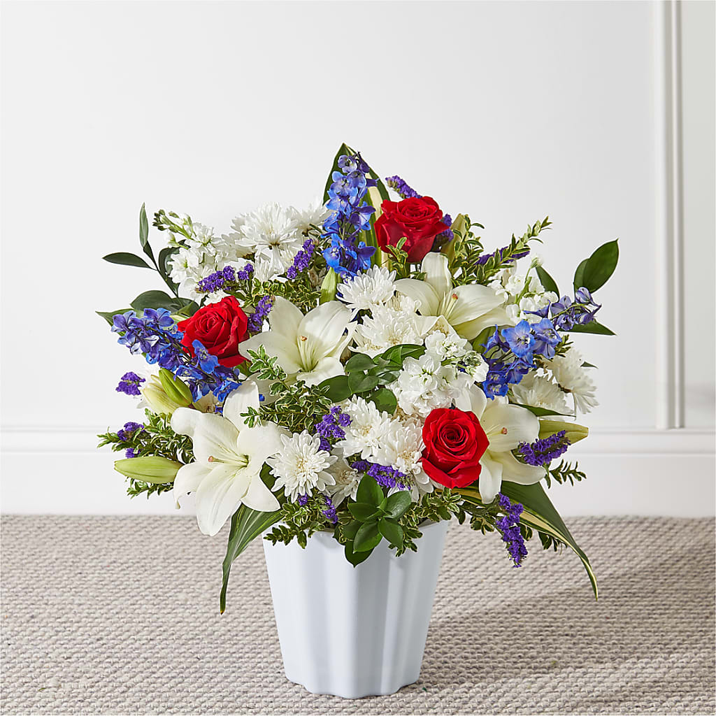 Consoled Floor Basket – United Floral Svc Inc, Philadelphia PA