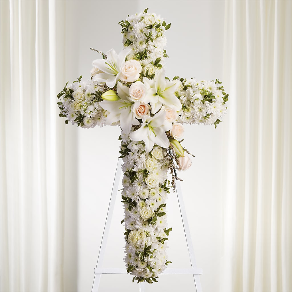 Spiritual Guidance Standing Spray – United Floral Svc Inc, Philadelphia PA