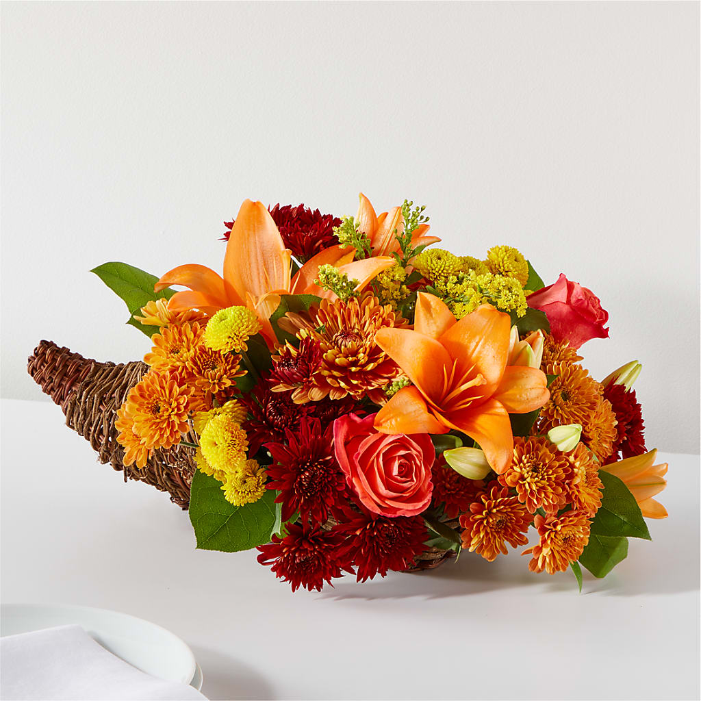 Bouquet of Blessings Cornucopia – United Floral Svc Inc, Philadelphia PA