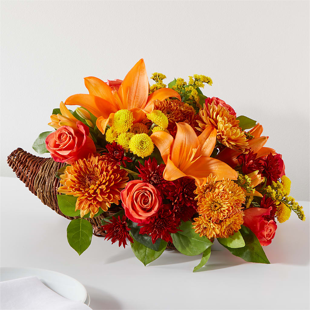 Bouquet of Blessings Cornucopia – United Floral Svc Inc, Philadelphia PA