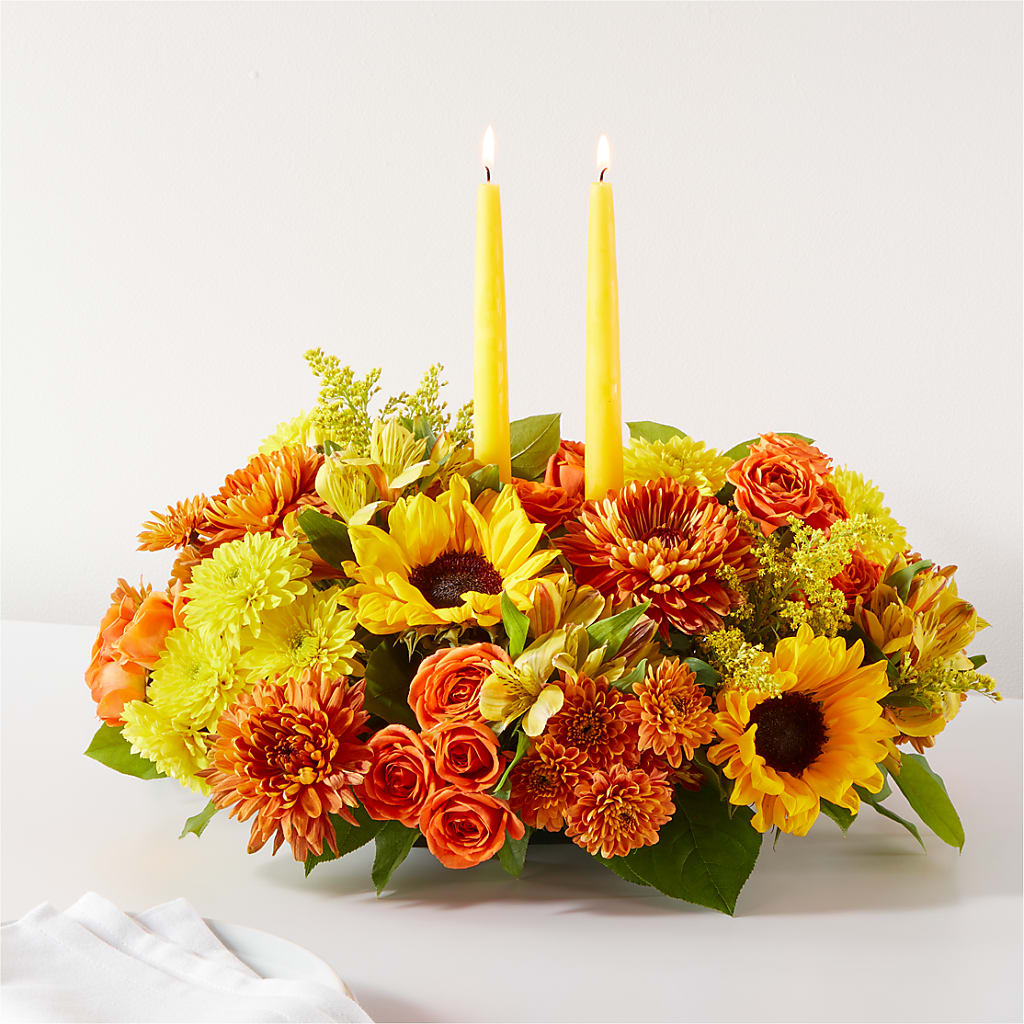 Autumn Harmony Centerpiece – United Floral Svc Inc, Philadelphia PA