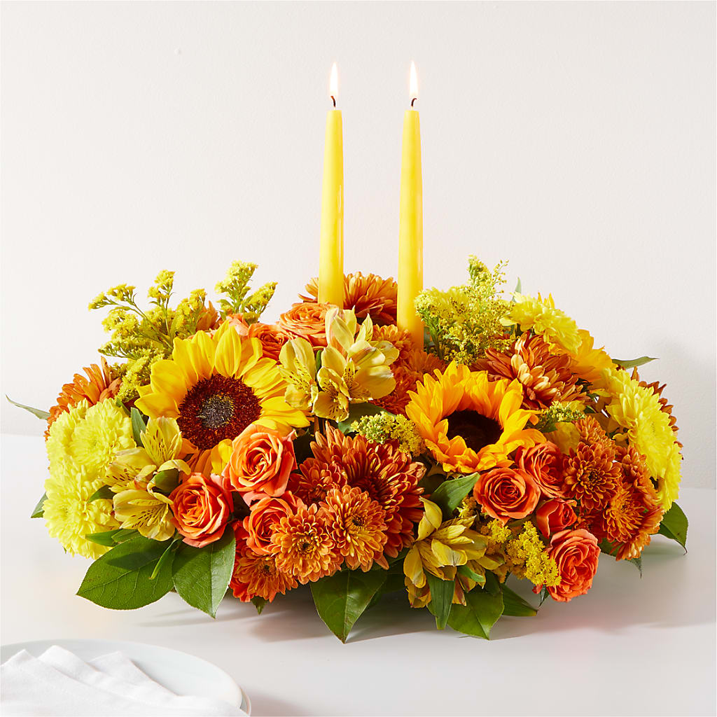 Autumn Harmony Centerpiece – United Floral Svc Inc, Philadelphia PA