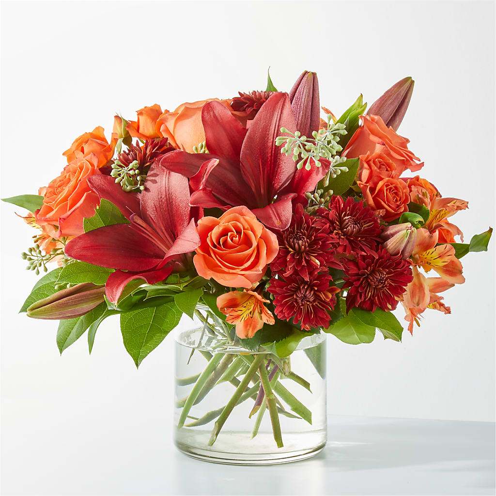 Crimson Leaves Bouquet – United Floral Svc Inc, Philadelphia PA