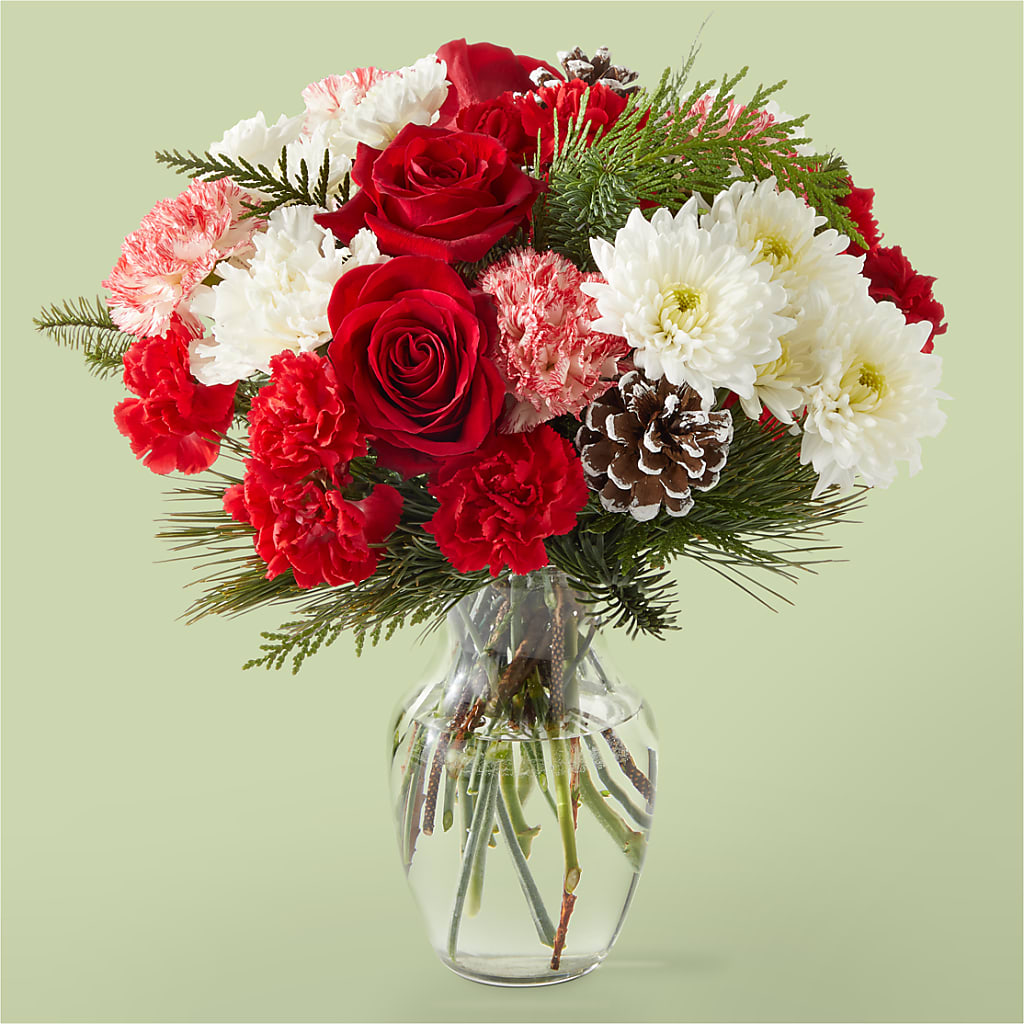 Candy Cane Lane Bouquet – United Floral Svc Inc, Philadelphia PA