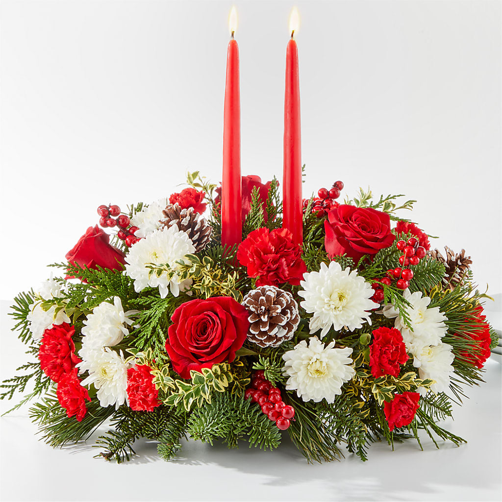 Holiday Soiree Centerpiece – United Floral Svc Inc, Philadelphia PA