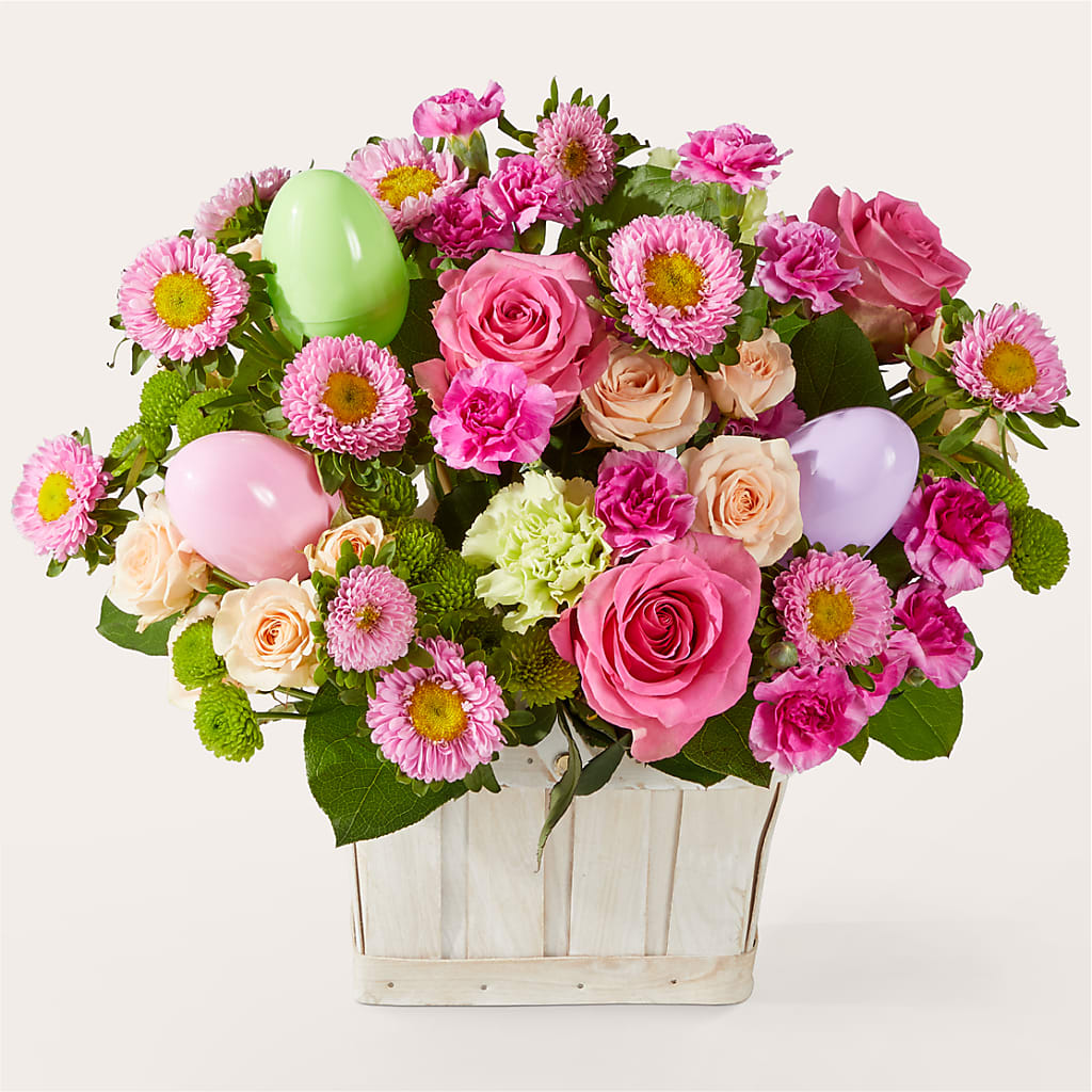 Get Eggcited Basket – United Floral Svc Inc, Philadelphia PA