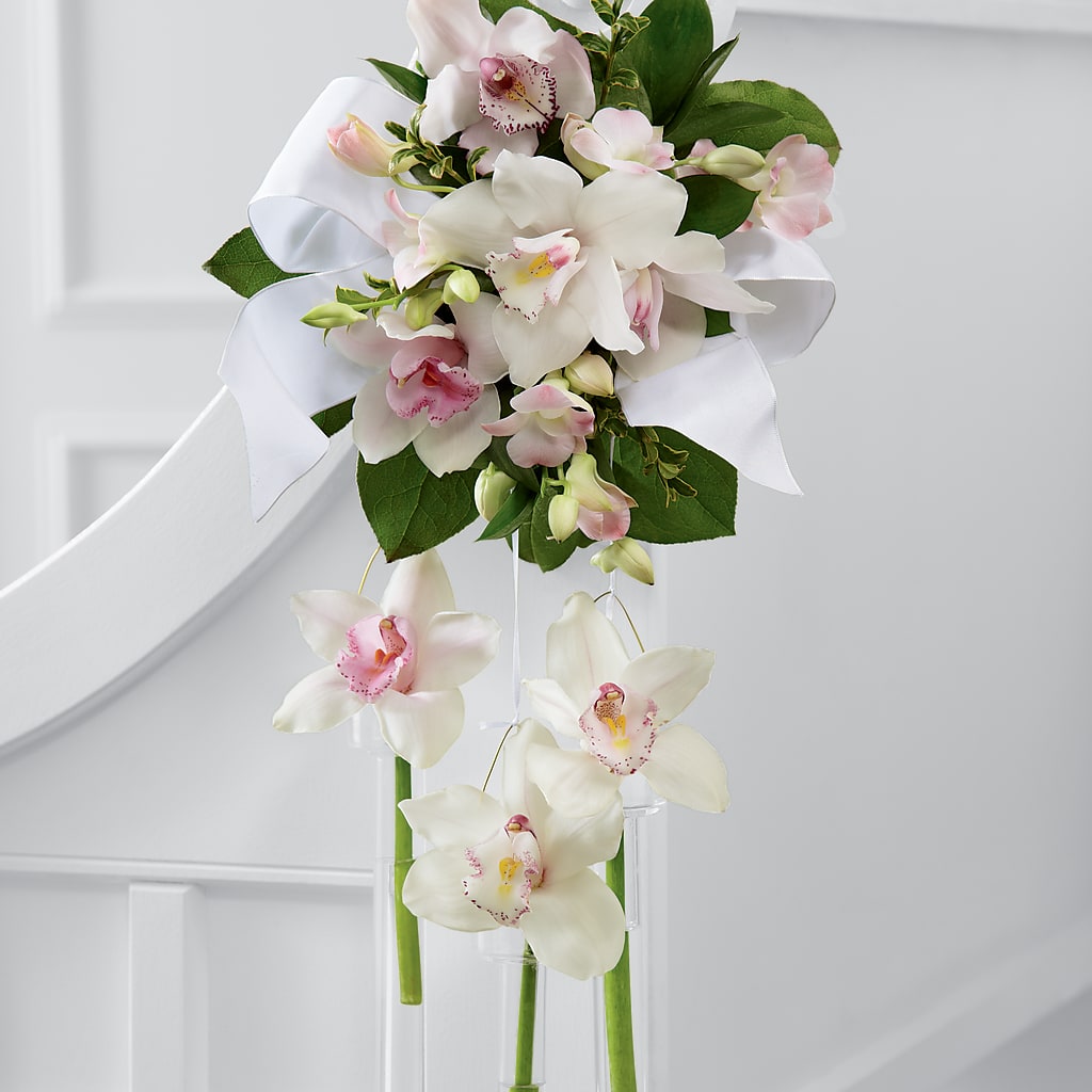 Perfect Entrance Pew Arrangement – United Floral Svc Inc, Philadelphia PA