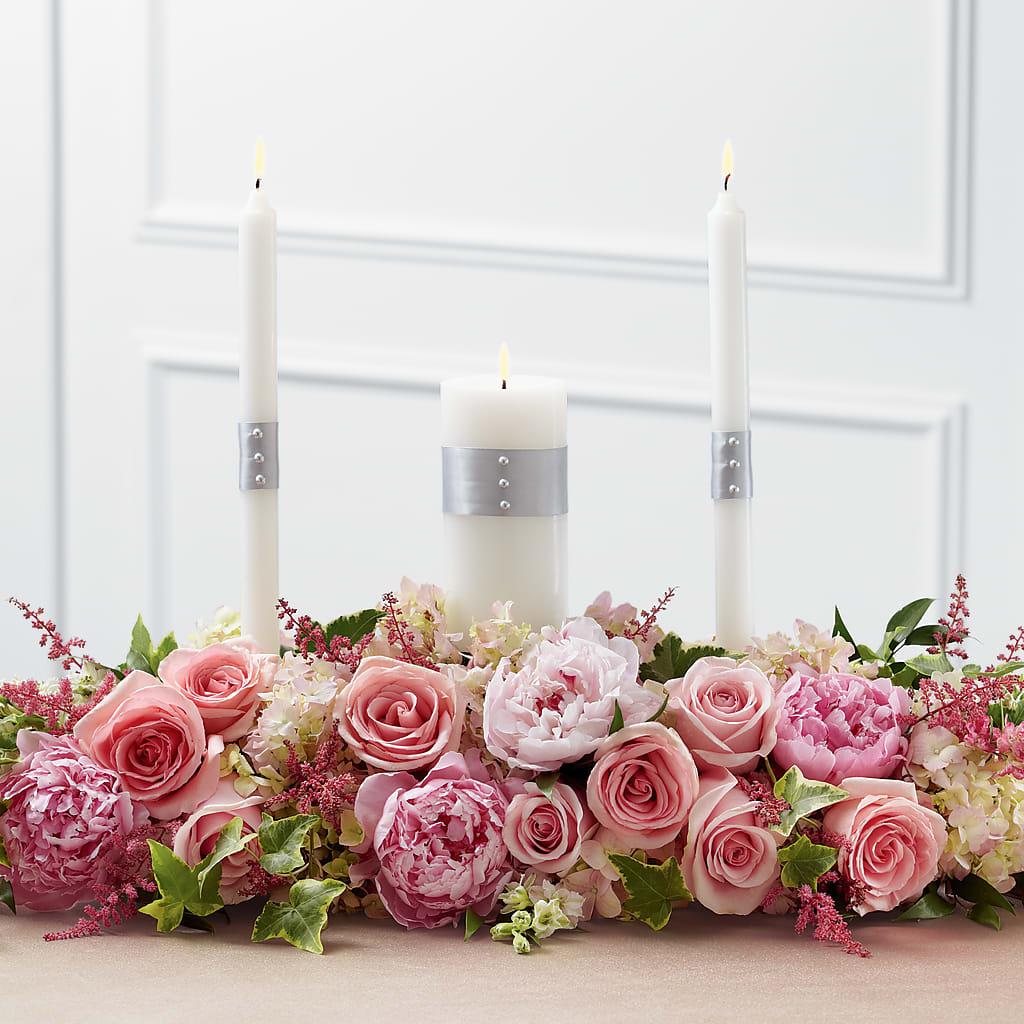 Worldwide Romance Unity Candle Arrangement – United Floral Svc Inc, Philadelphia PA