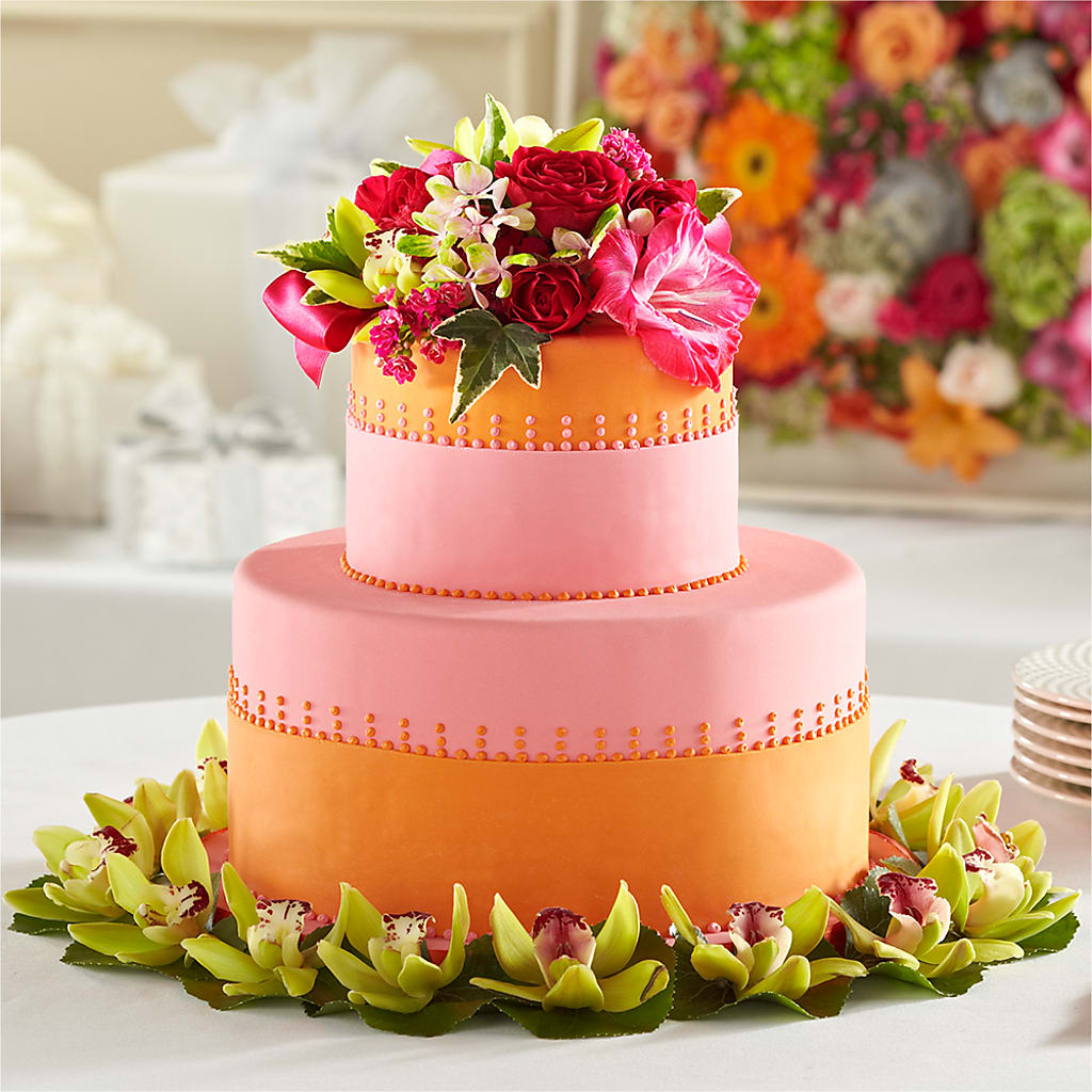 Sweet Citrus Cake Decor – United Floral Svc Inc, Philadelphia PA