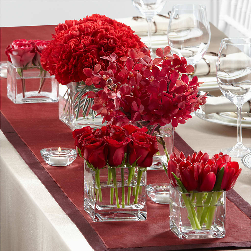 Modern Grace Centerpiece – United Floral Svc Inc, Philadelphia PA