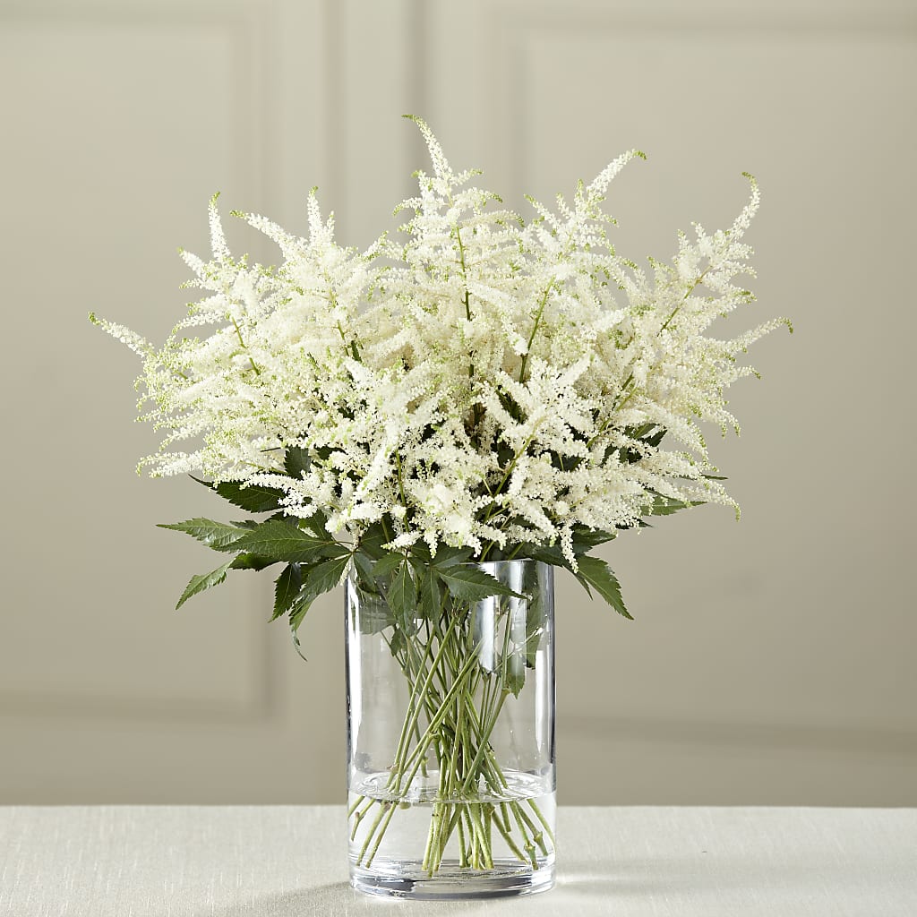 White Astilbe Bouquet – United Floral Svc Inc, Philadelphia PA