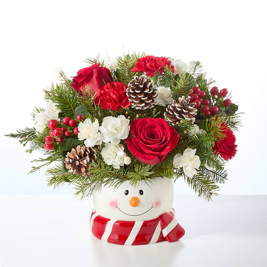 Jolly Snowman Bouquet –  United Floral Svc Inc, Philadelphia PA