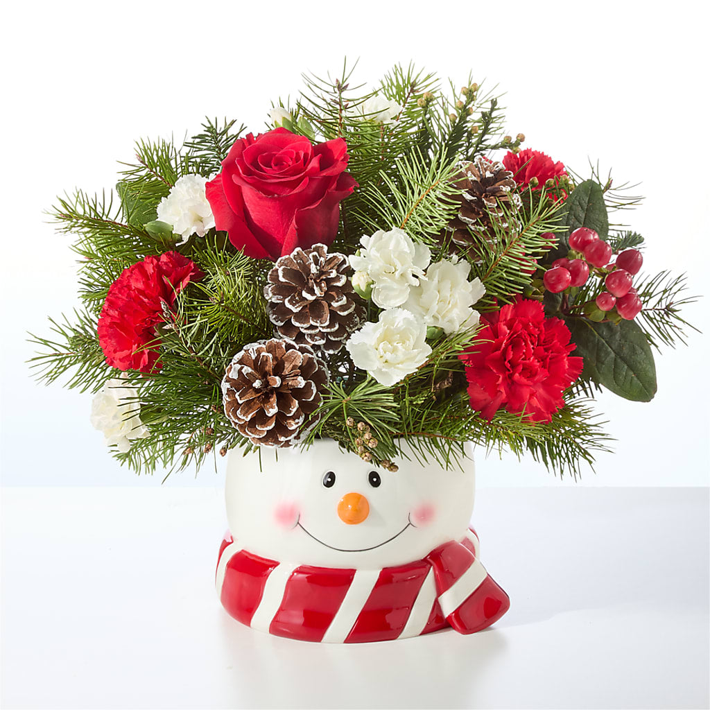 Jolly Snowman Bouquet –  United Floral Svc Inc, Philadelphia PA