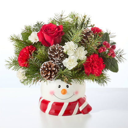 Jolly Snowman Bouquet –  United Floral Svc Inc, Philadelphia PA