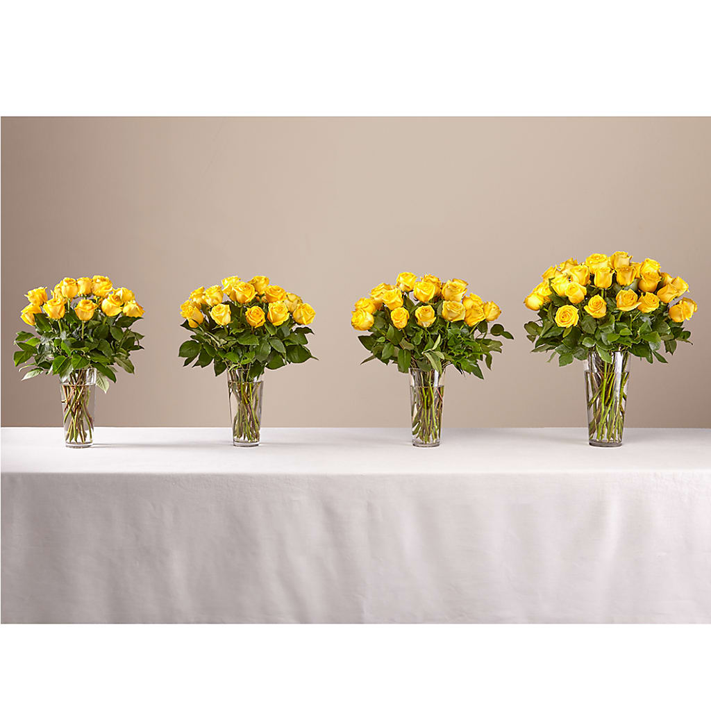 Long Stem Yellow Rose Bouquet –  United Floral Svc Inc, Philadelphia PA