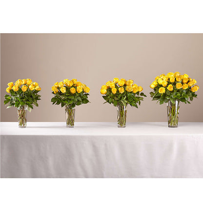 Long Stem Yellow Rose Bouquet –  United Floral Svc Inc, Philadelphia PA