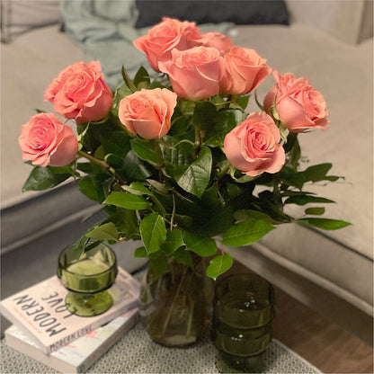 Long Stem Pink Rose Bouquet –  United Floral Svc Inc, Philadelphia PA