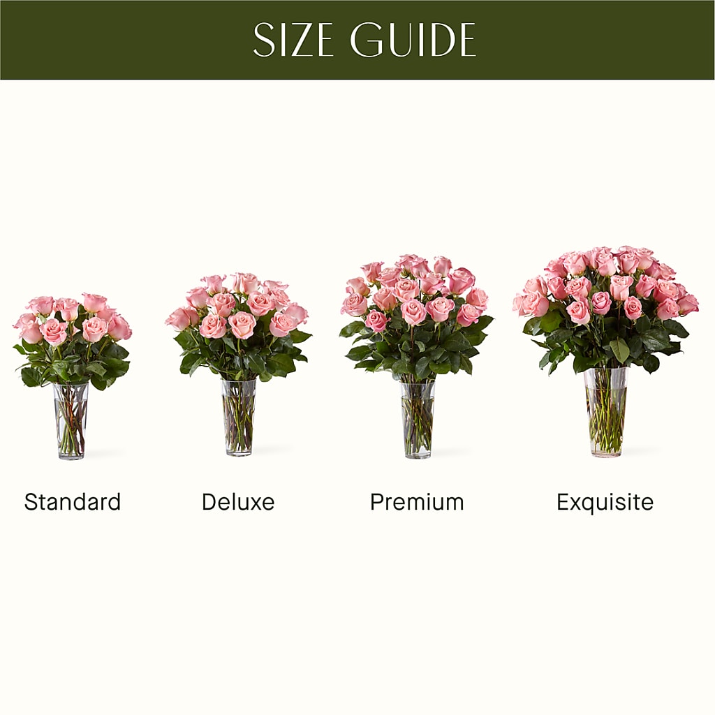 Long Stem Pink Rose Bouquet –  United Floral Svc Inc, Philadelphia PA