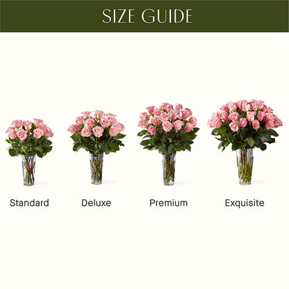 Long Stem Pink Rose Bouquet –  United Floral Svc Inc, Philadelphia PA