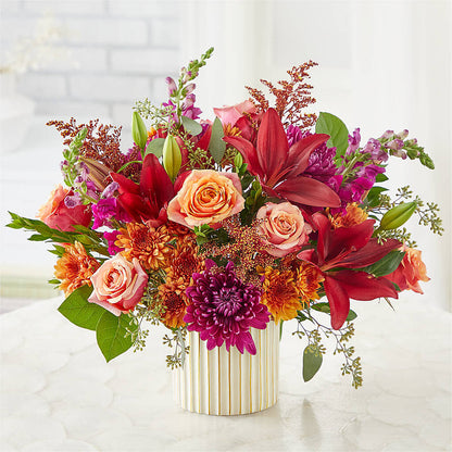 Burgundy Landscape Bouquet –  United Floral Svc Inc, Philadelphia PA